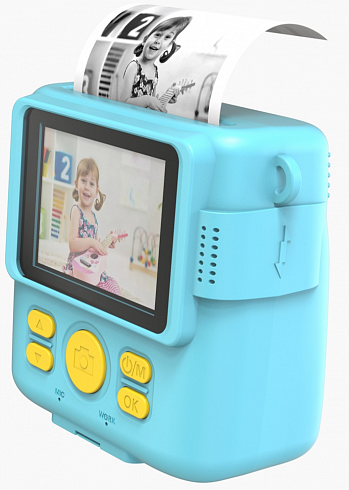 Цифровая камера DENN FUNNY CAM  c функцией термопечати, Blue (TDC015BL)